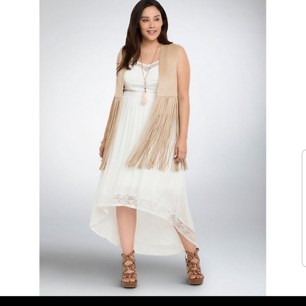 Torrid Hi lo white dress